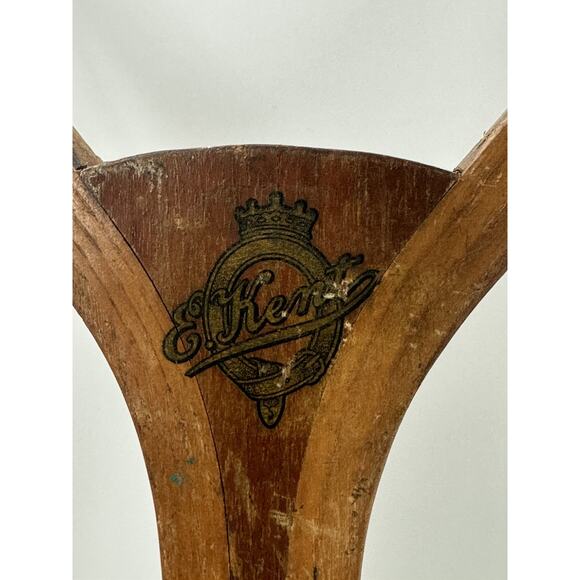Antique 1900's Kent Pawtucket RI Harvard Cambridge Wood Tennis Racket Racquet - Picture 3 of 10